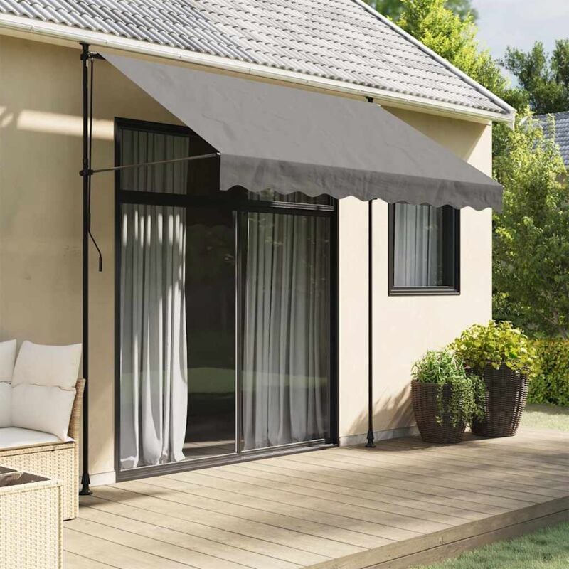 foto del prodotto vidaxl tenda da sole retrattile antracite 250x150 cm tessuto e acciaio
