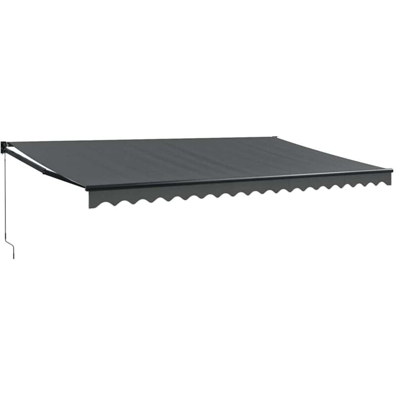 foto del prodotto vidaxl - tenda da sole retrattile antracite 5x3 m in tessuto e alluminio