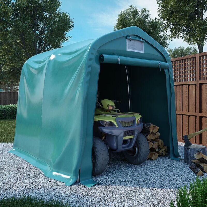 foto del prodotto vidaxl tenda garage in pvc 1,6x2,4 m verde