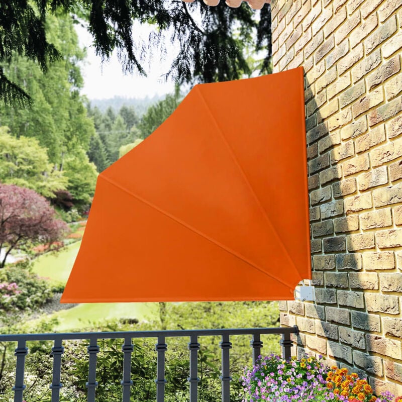 foto del prodotto vidaxl tenda laterale per balcone pieghevole terracotta 140x140 cm