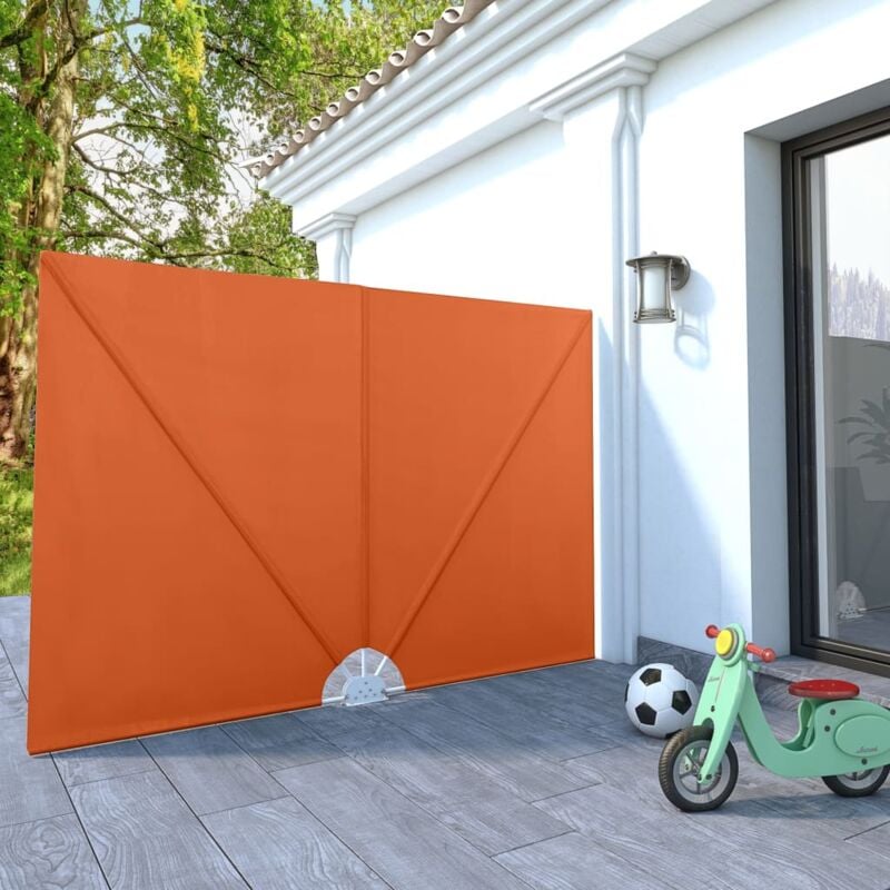 foto del prodotto vidaxl tenda laterale per terrazza pieghevole terracotta 240x160 cm