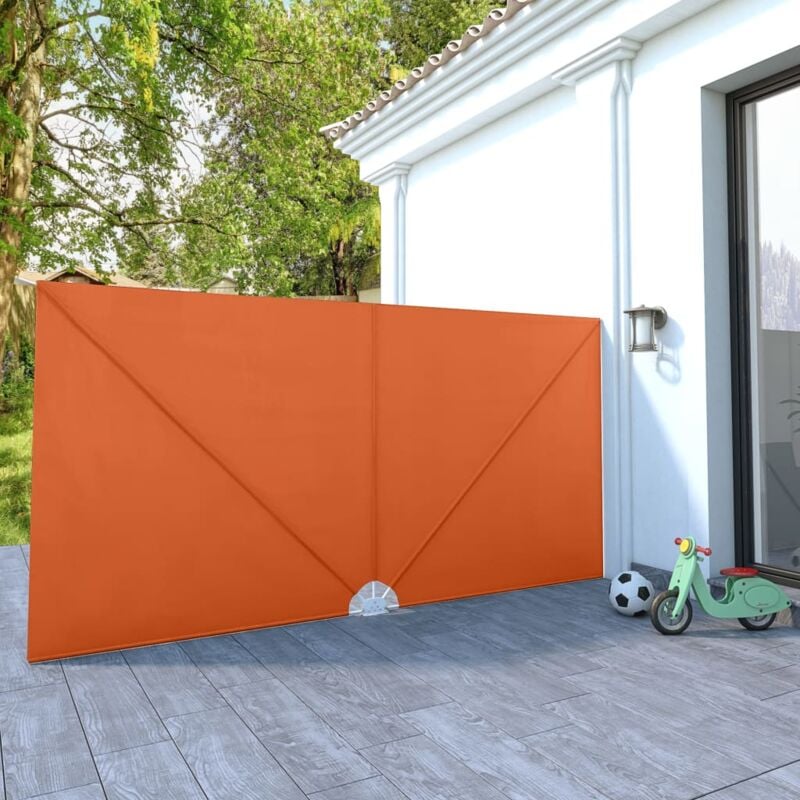 foto del prodotto vidaxl tenda laterale per terrazza pieghevole terracotta 400x200 cm