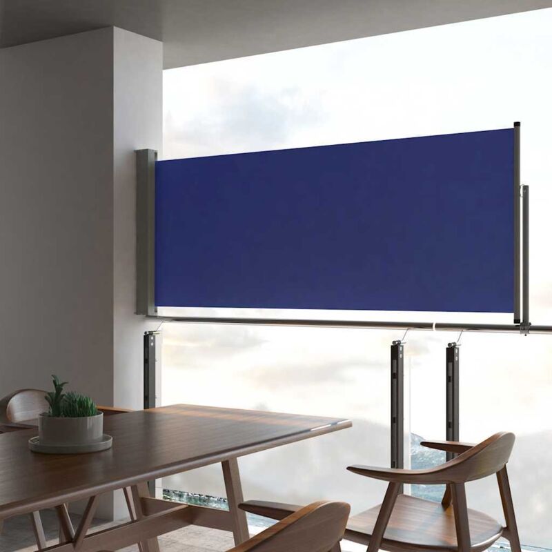 foto del prodotto vidaxl tenda laterale retrattile per patio 100x300 cm blu