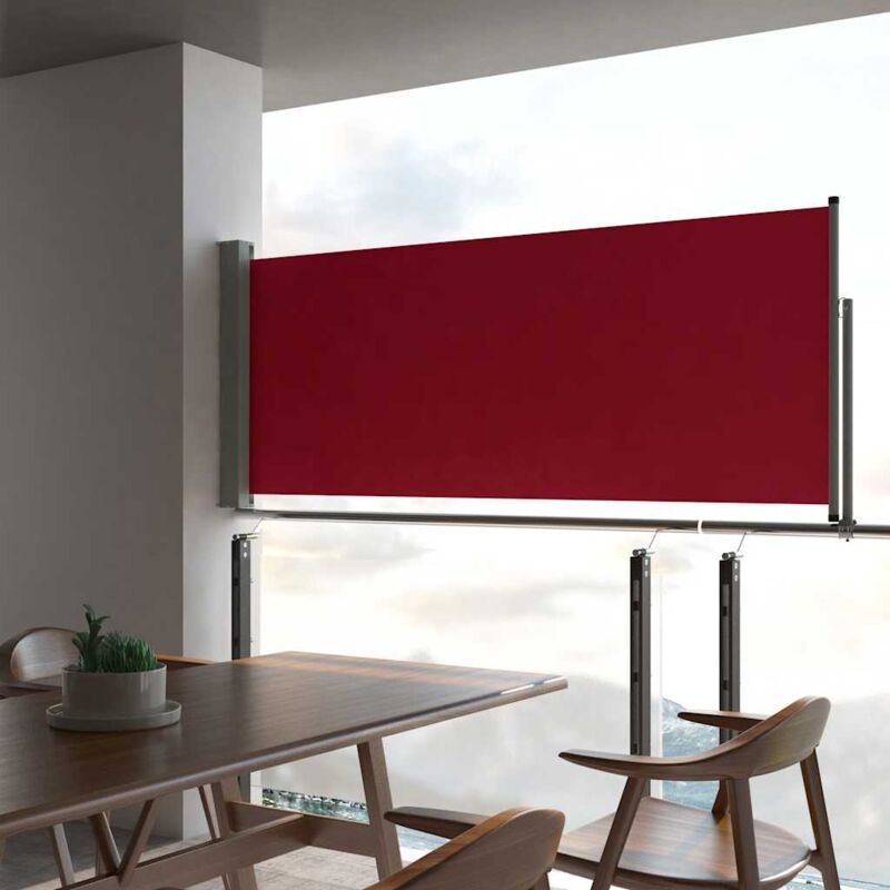 foto del prodotto vidaxl tenda laterale retrattile per patio 100x300 cm rossa
