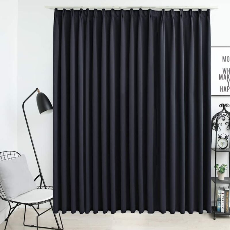 foto del prodotto vidaxl tenda oscurante con ganci nera 290x245 cm