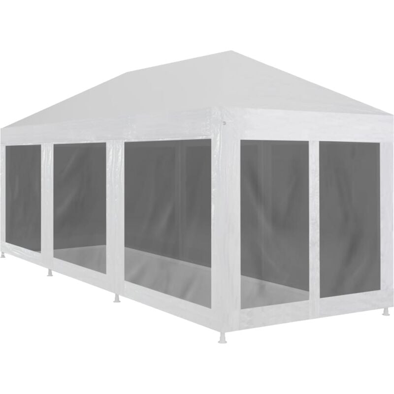 foto del prodotto vidaxl tenda per feste con 8 pareti in rete 9x3 m