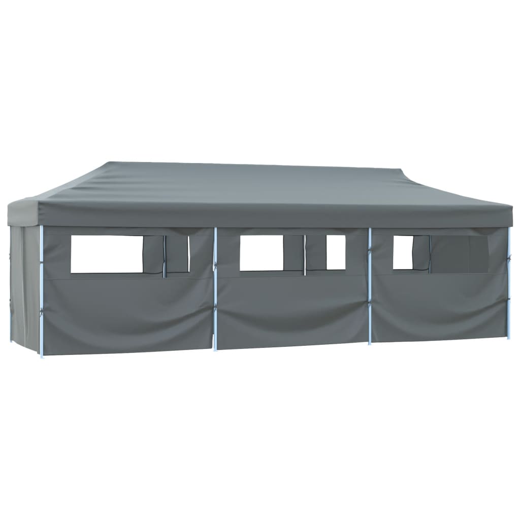 foto del prodotto vidaxl tenda pieghevole pop up con 8 pareti laterali 3x9 m antracite