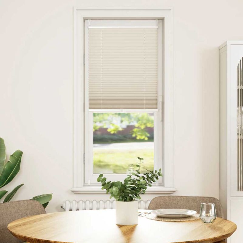 foto del prodotto vidaxl tenda pliss crema oscurante con supporto di serraggio varie dimensioni dimensioni 40 x 100 cm