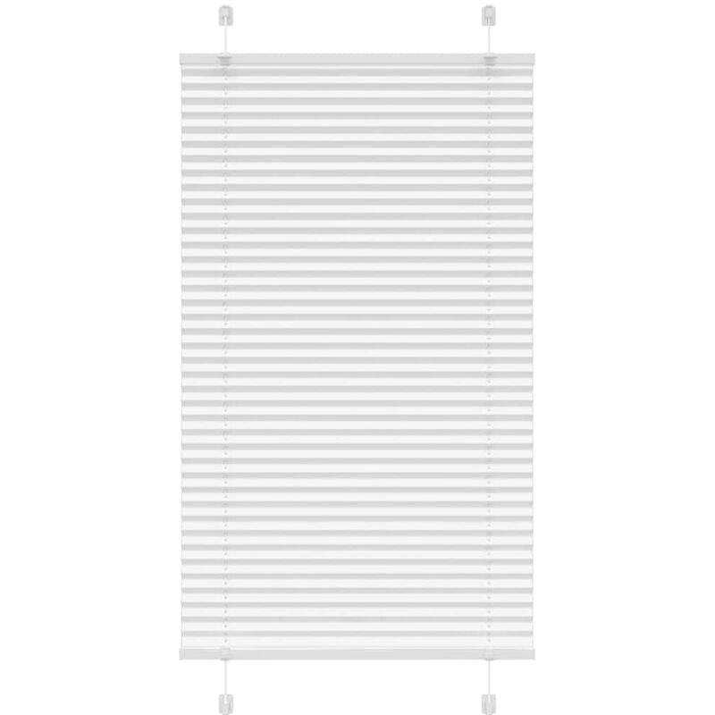 foto del prodotto vidaxl tenda plissettata bianca 70x100 cm larghezza tessuto 69,4 cm