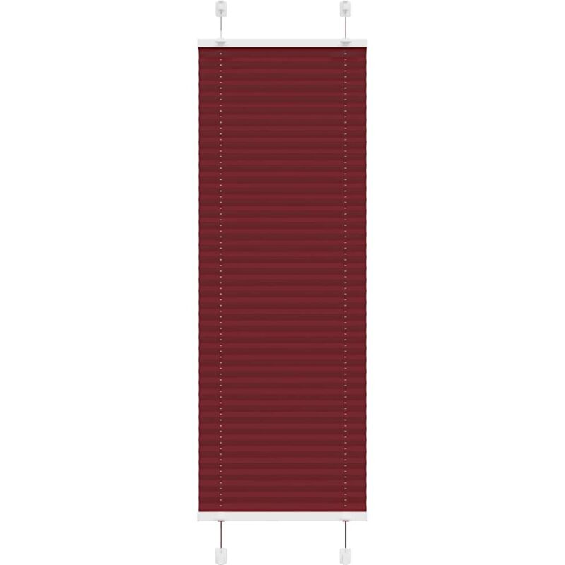 foto del prodotto vidaxl tenda plissettata rosso bordeaux 40x100 cm larghezza tessuto