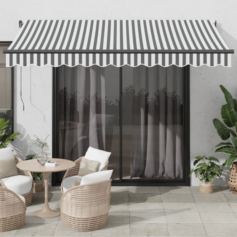 foto del prodotto vidaxl tenda retrattile automatica antracite e bianco 350x250 cm