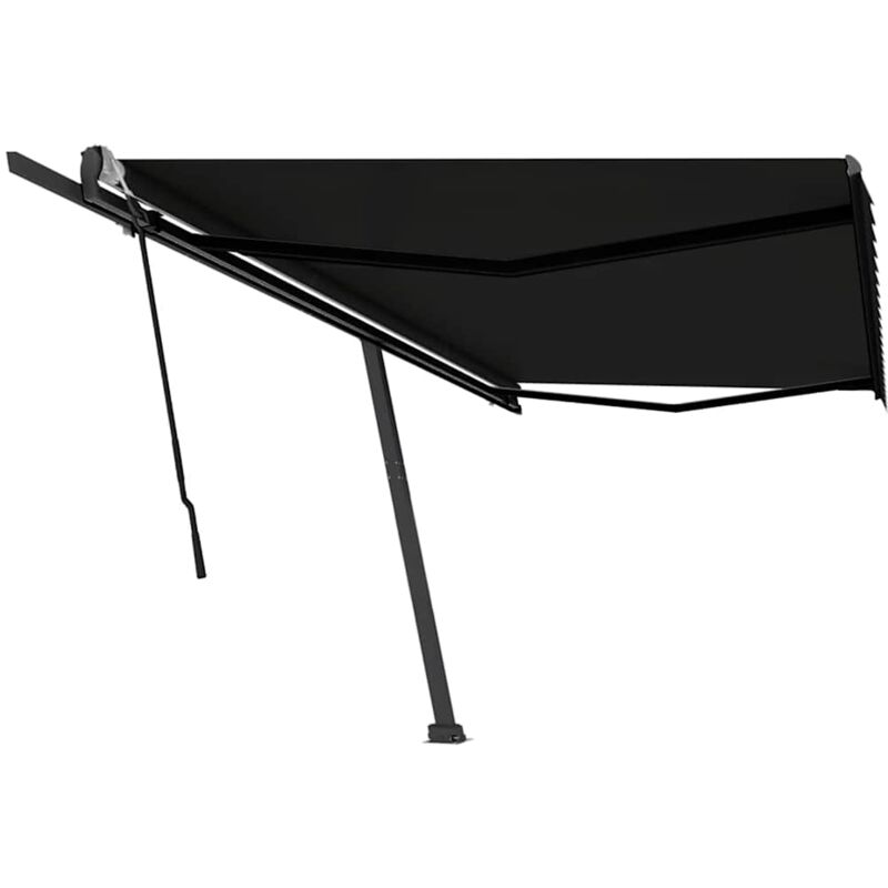 foto del prodotto vidaxl - tenda sole retrattile manuale autoportante 500x300 cm antracite