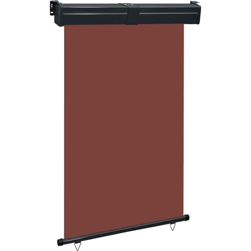 foto del prodotto vidaxl tendalino laterale per balcone 125x250 cm marrone