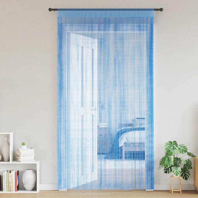 foto del prodotto vidaxl tende a filo 2 pz azzurro 140x250 cm