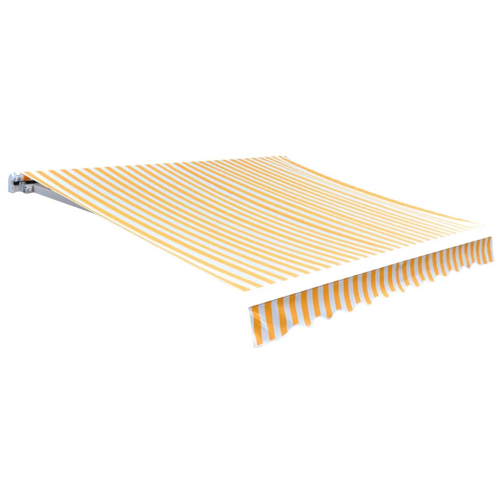 foto del prodotto vidaxl tendone parasole in tela arancione e bianco 500x300 cm
