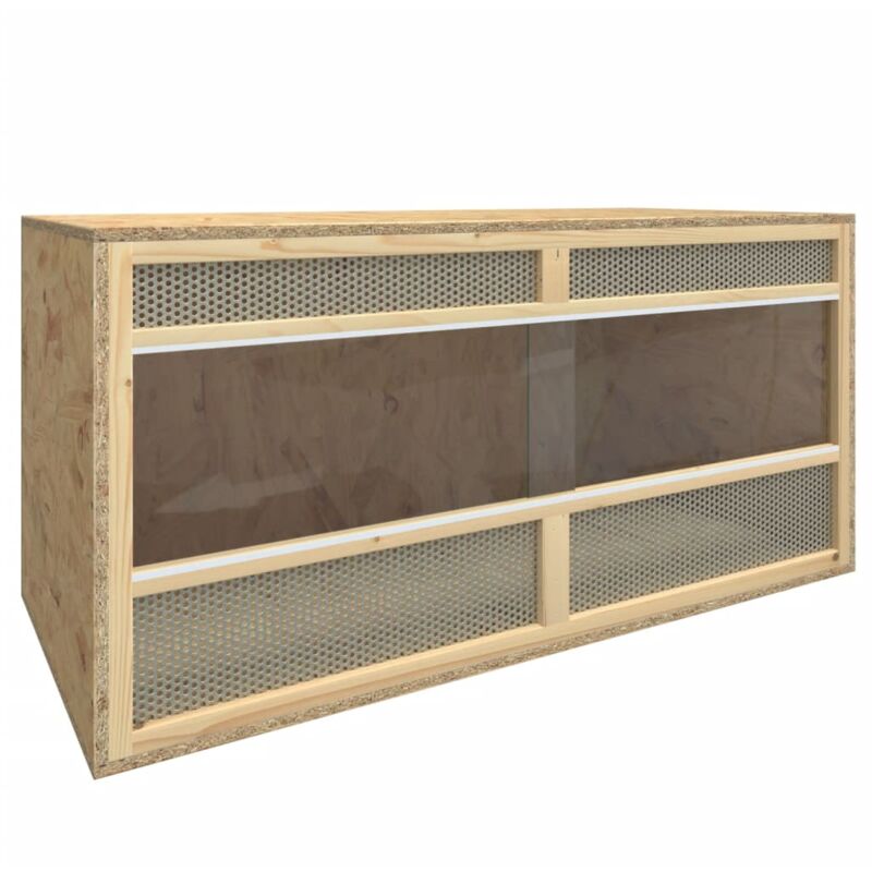 foto del prodotto vidaxl terrario in legno multistrato per piccoli animali varie dimensioni dimensioni 100 x 47 x 47 cm