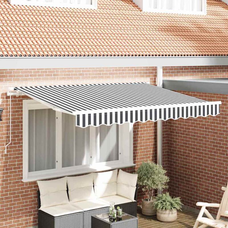 foto del prodotto vidaxl tessuto di ricambio per tenda per struttura 3.5x2 m antracite e bianco