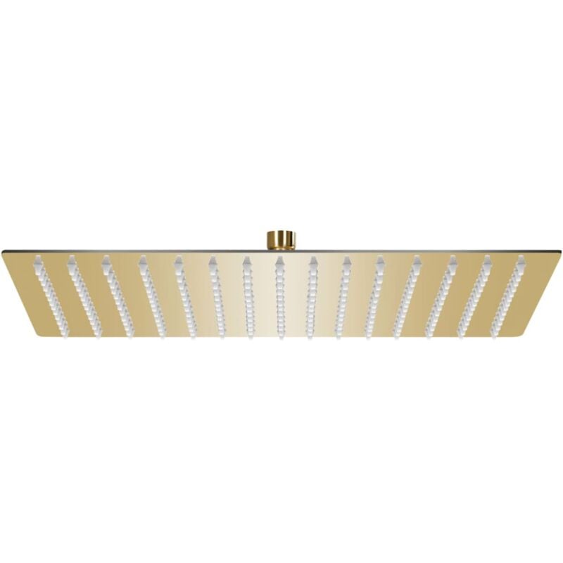 foto del prodotto vidaxl testa doccia a pioggia acciaio inox 40x30 cm rettangolare oro