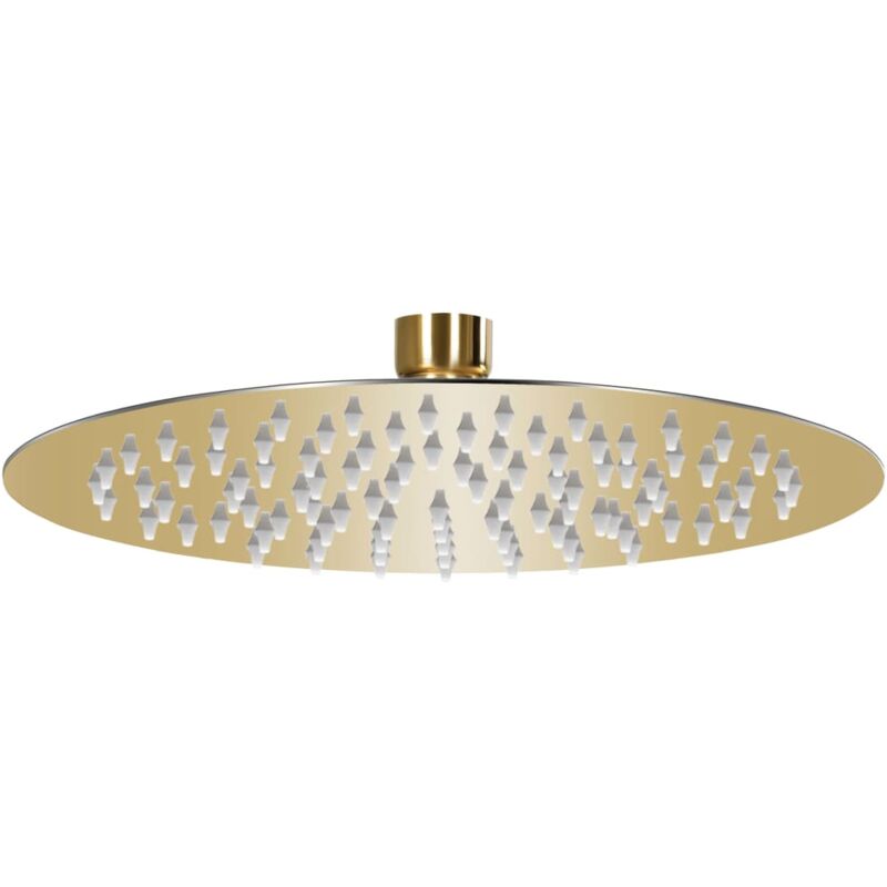 foto del prodotto vidaxl testa doccia a pioggia in acciaio inox 20 cm rotonda oro