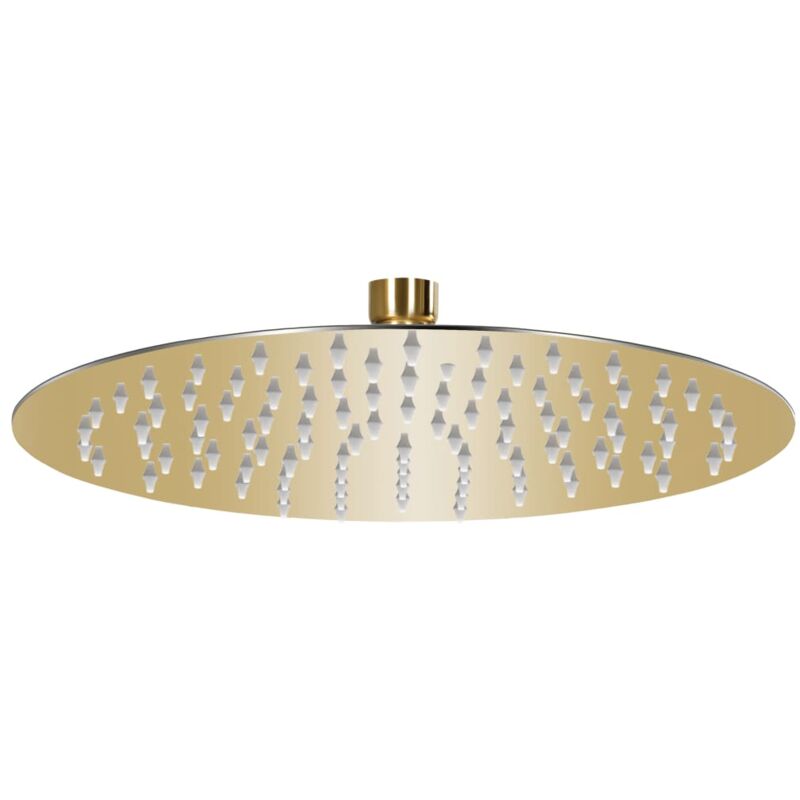 foto del prodotto vidaxl testa doccia a pioggia in acciaio inox 25 cm rotonda oro
