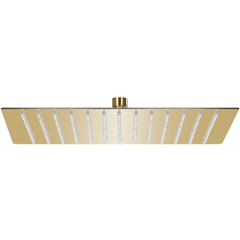 foto del prodotto vidaxl testa doccia a pioggia in acciaio inox 30x30 cm quadrata oro
