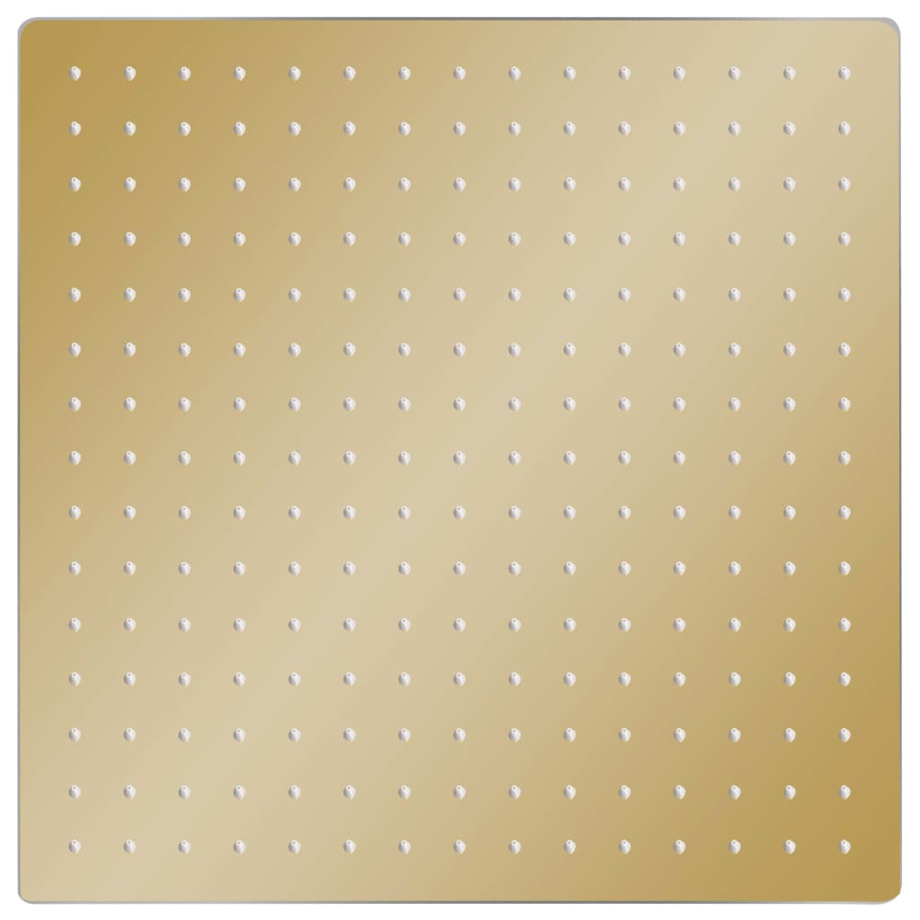 foto del prodotto vidaxl testa doccia a pioggia in acciaio inox 40x40 cm quadrata oro
