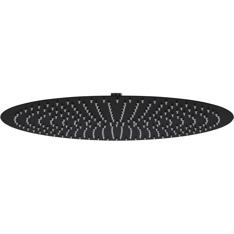 foto del prodotto vidaxl testa doccia a pioggia in acciaio inox 50 cm rotonda nera