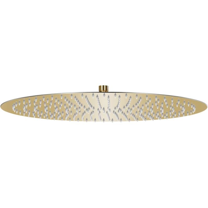 foto del prodotto vidaxl testa doccia a pioggia in acciaio inox 50 cm rotonda oro