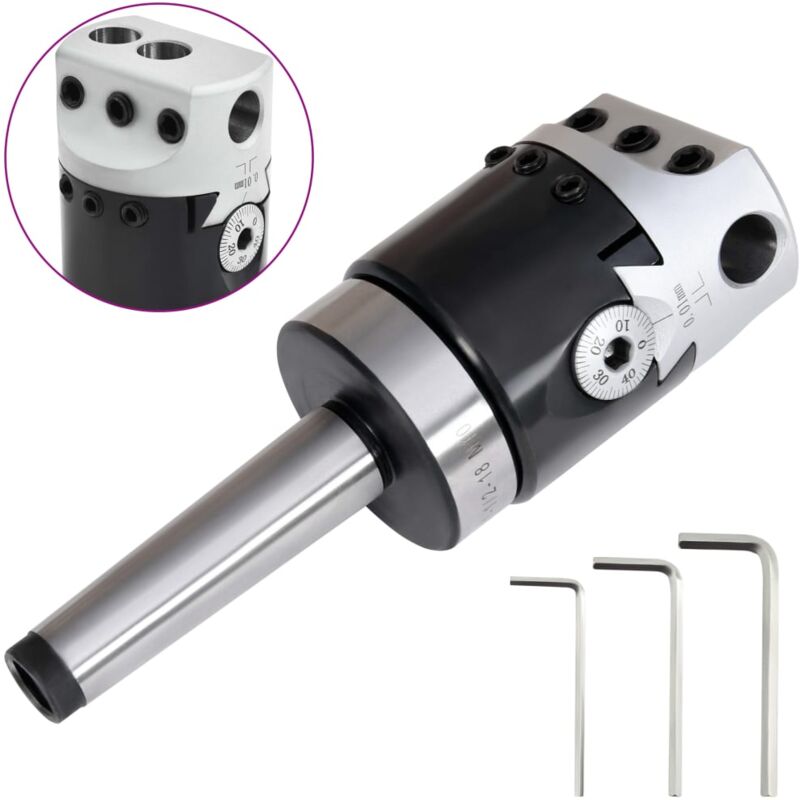 foto del prodotto vidaxl testa foratura 50 mm con gambo mt2 per tornio fresatura