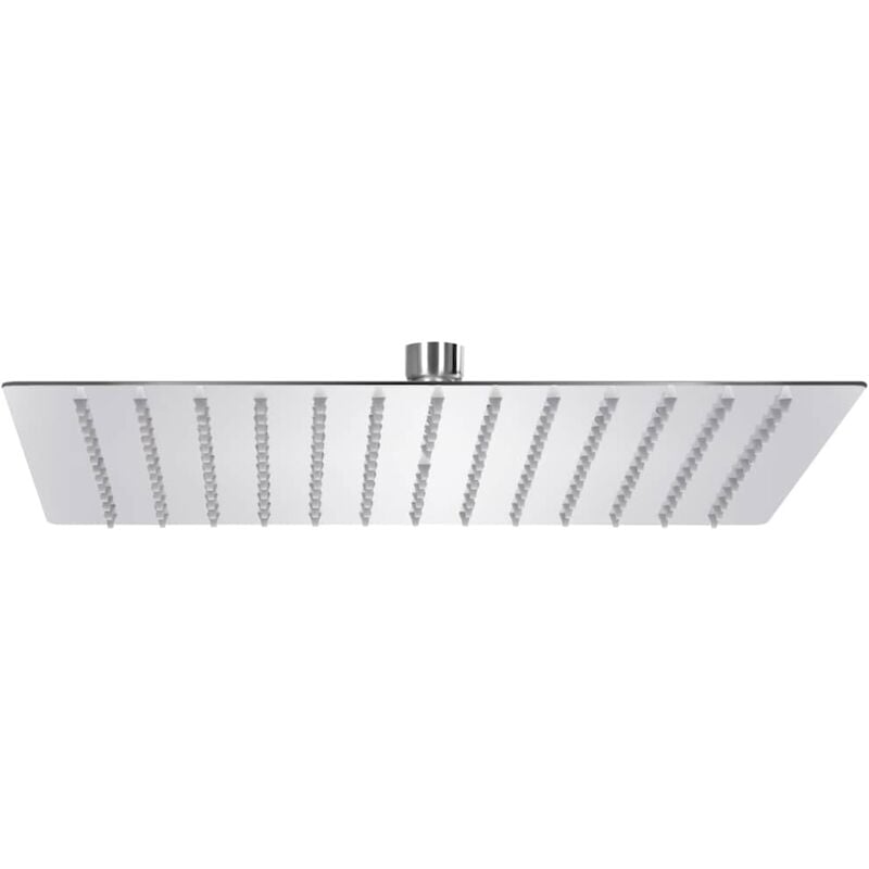 foto del prodotto vidaxl testa soffione doccia a pioggia in acciaio inox 304 argento varie dimensioni dimensioni 30x30 cm