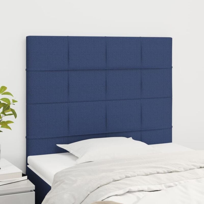 foto del prodotto vidaxl testiera 2 pz blu 90x5x78 88 cm in tessuto