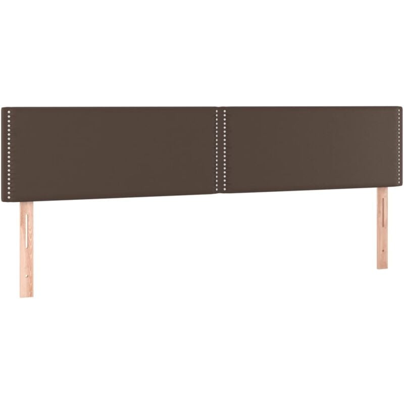 foto del prodotto vidaxl testiera 2 pz marrone 90x5x78 88 cm in similpelle