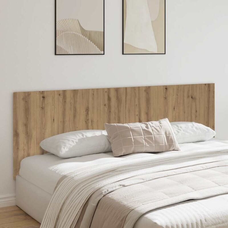 foto del prodotto vidaxl testiera a parete legno artigianale 240x1,5x80 cm in truciolato
