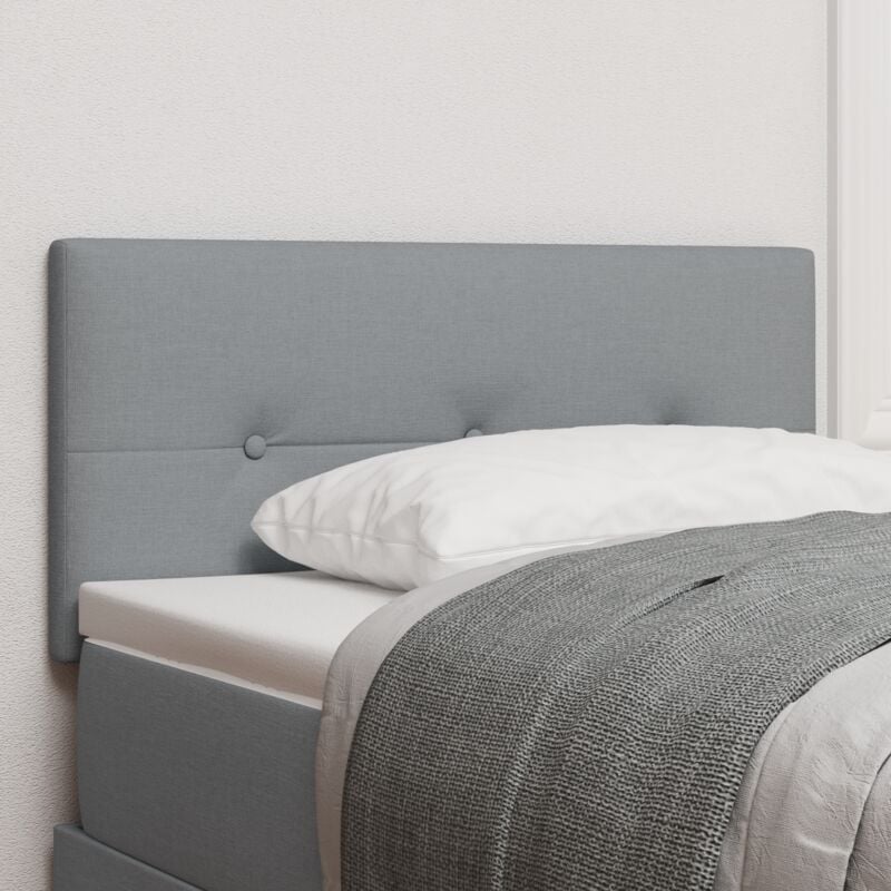 foto del prodotto vidaxl testiera con testiera grigio chiaro 90 cm tessuto
