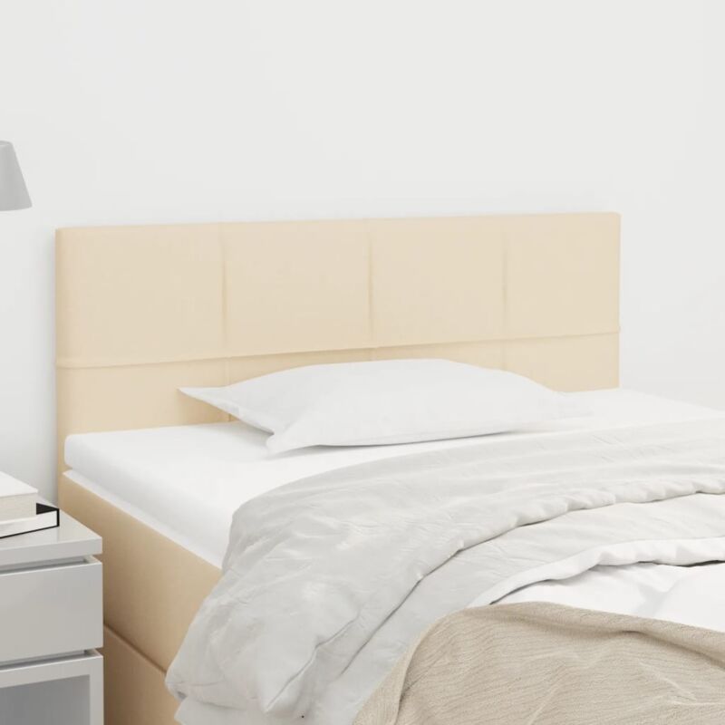 foto del prodotto vidaxl testiera crema 100x5x78 88 cm in tessuto