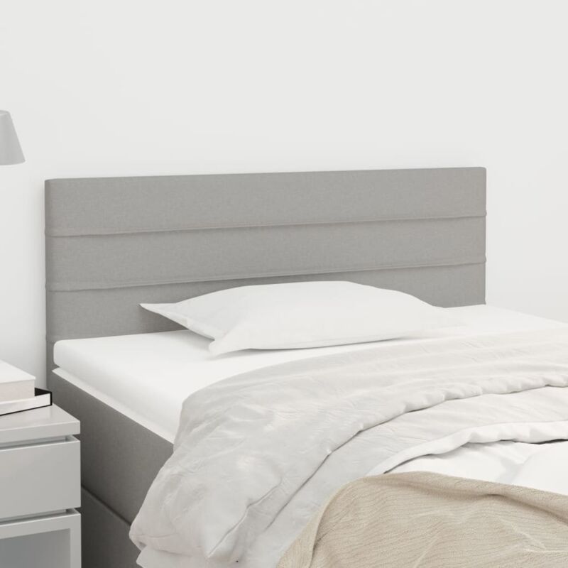 foto del prodotto vidaxl testiera grigio chiaro 80x5x78 88 cm in tessuto