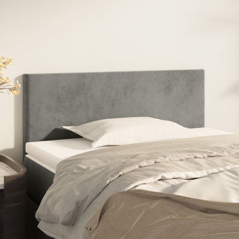 foto del prodotto vidaxl testiera grigio chiaro 80x5x78 88 cm in velluto