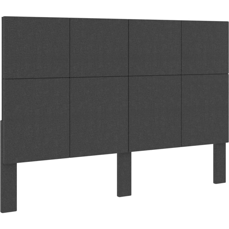 foto del prodotto vidaxl testiera letto grigio scuro in tessuto moderno varie dimensioni dimensioni 140x200 cm