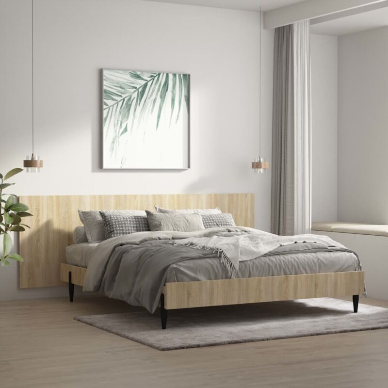foto del prodotto vidaxl testiera letto rovere sonoma 240x1,5x80 cm legno ingegnerizzato
