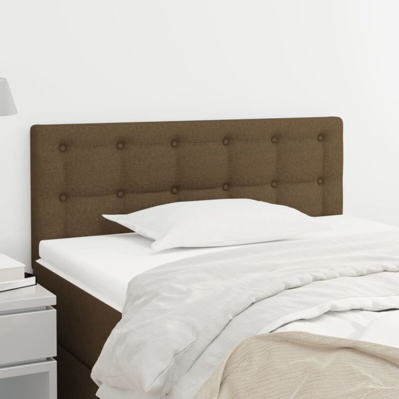 foto del prodotto vidaxl testiera marrone scuro 80x5x78 88 cm in tessuto