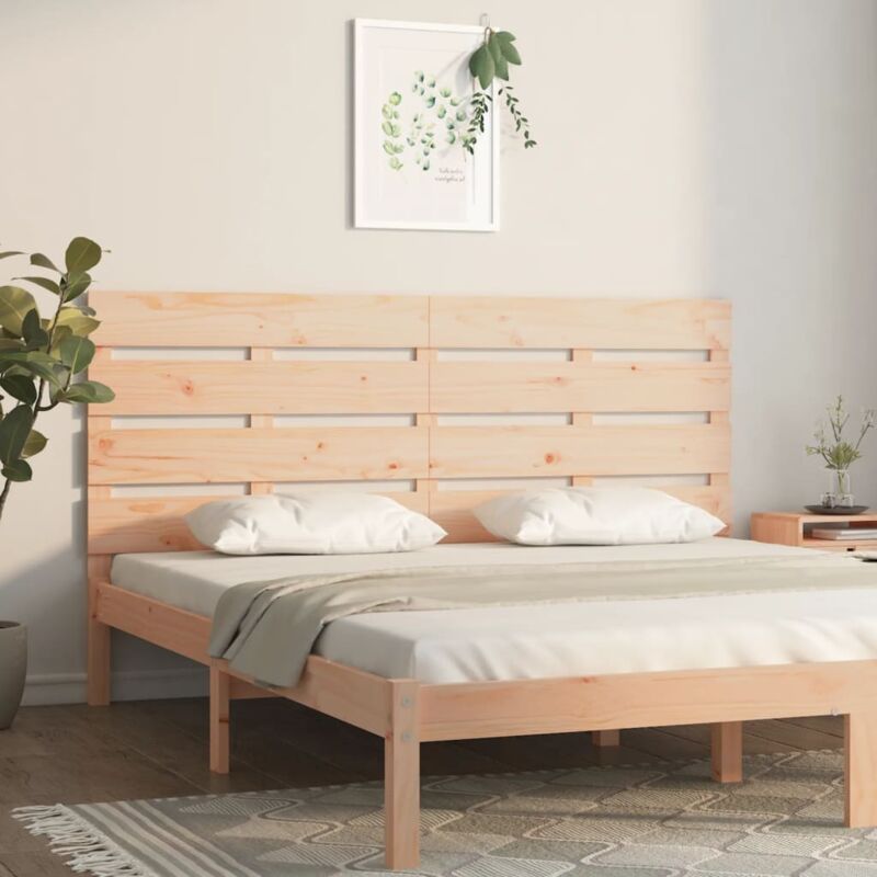 foto del prodotto vidaxl testiera per letto 120x3x80 cm in legno massello di pino
