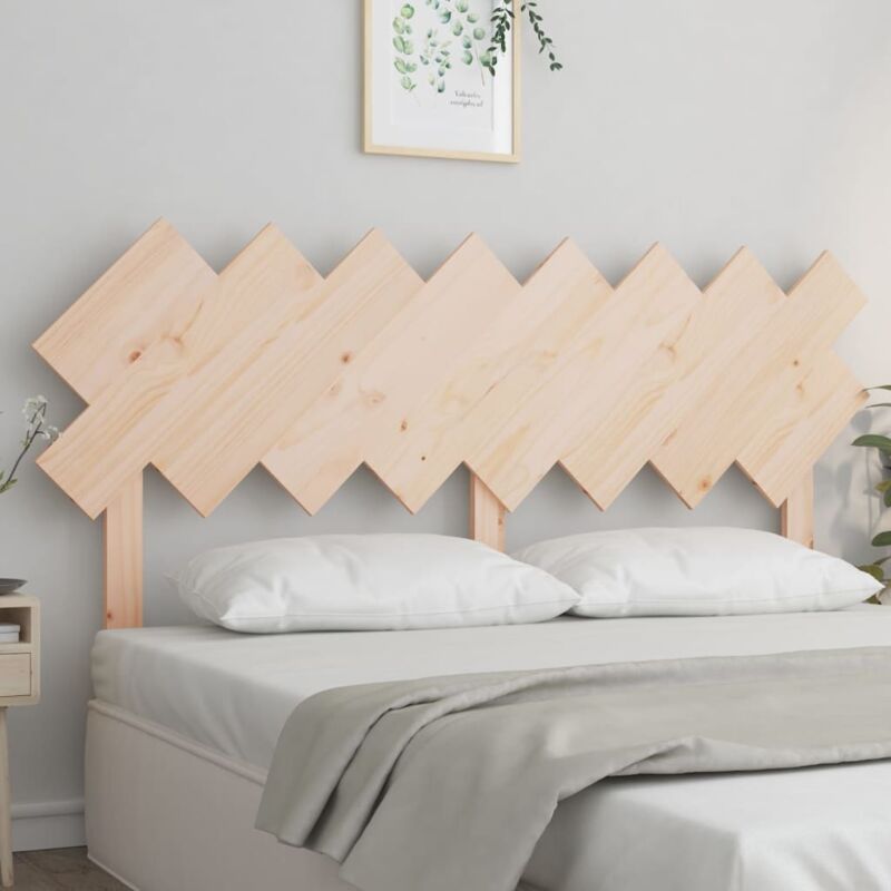 foto del prodotto vidaxl testiera per letto 159,5x3x80,5 cm in legno massello di pino