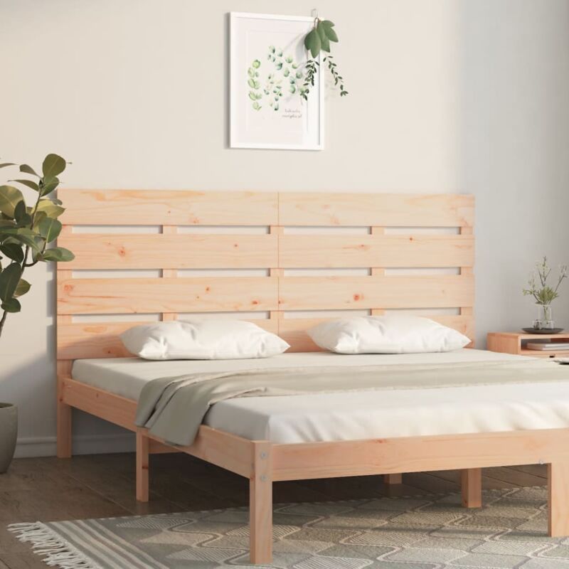 foto del prodotto vidaxl testiera per letto 160x3x80 cm in legno massello di pino