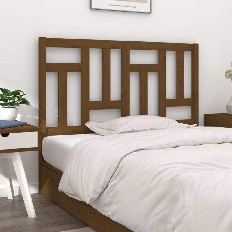 foto del prodotto vidaxl testiera per letto ambra 125,5x4x100 cm legno massello di pino