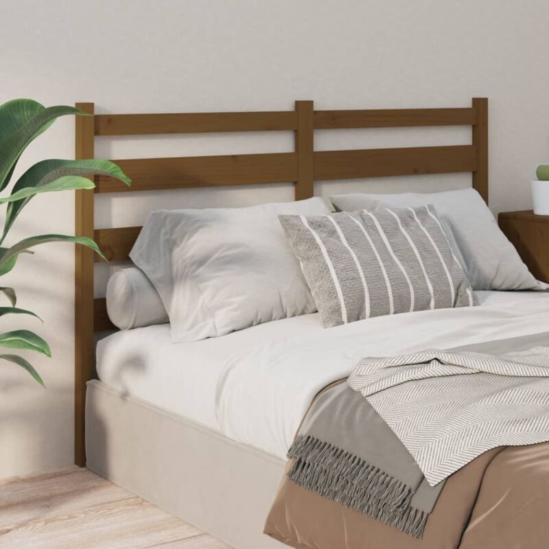 foto del prodotto vidaxl testiera per letto ambra 146x4x100 cm in legno massello di pino