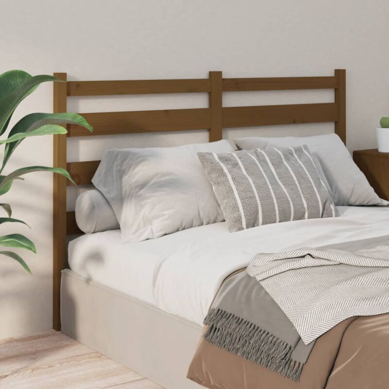 foto del prodotto vidaxl testiera per letto ambra 166x4x100 cm in legno massello di pino