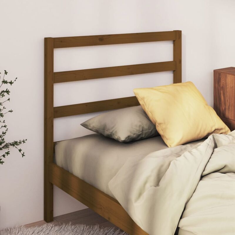 foto del prodotto vidaxl testiera per letto ambra 81x4x100 cm in legno massello di pino