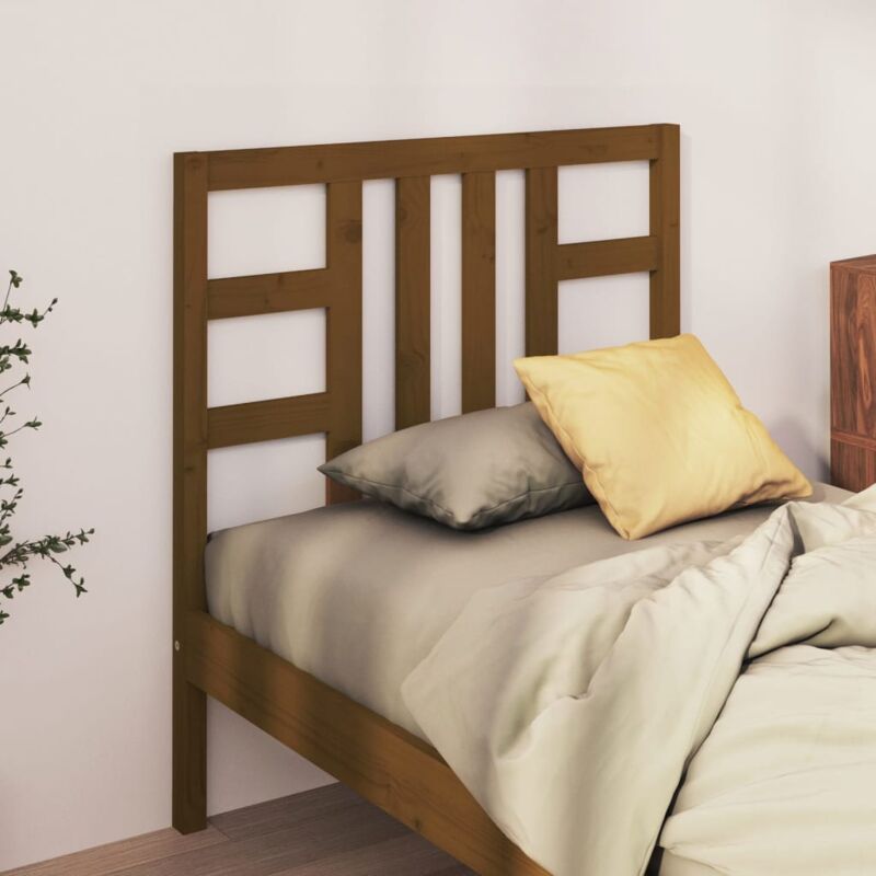 foto del prodotto vidaxl testiera per letto ambra 81x4x100 cm in legno massello di pino