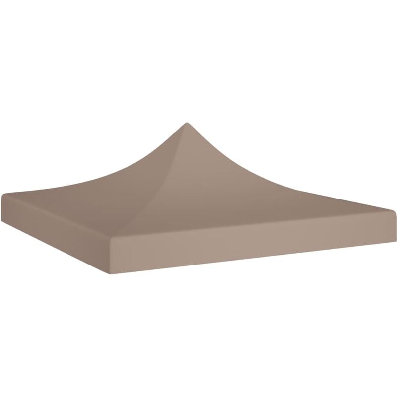 foto del prodotto vidaxl tetto per tendone per feste 3x3 m grigio talpa 270 g m 