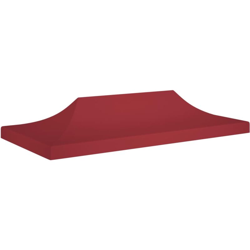 foto del prodotto vidaxl tetto per tendone per feste 6x3 m rosso borgogna 270 g m 